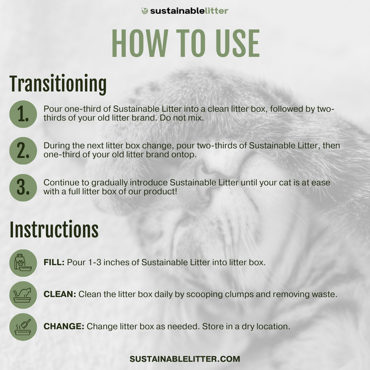 How to Use All Natural Hemp Cat Litter - Sustainable Litter